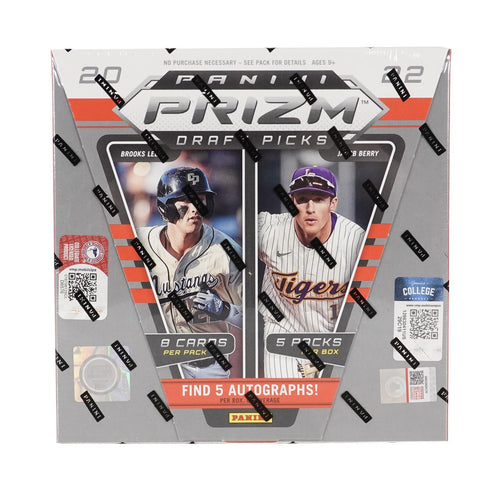 2022 Panini Prizm Collegiate Draft Picks Baseball Hobby Box - Todaro