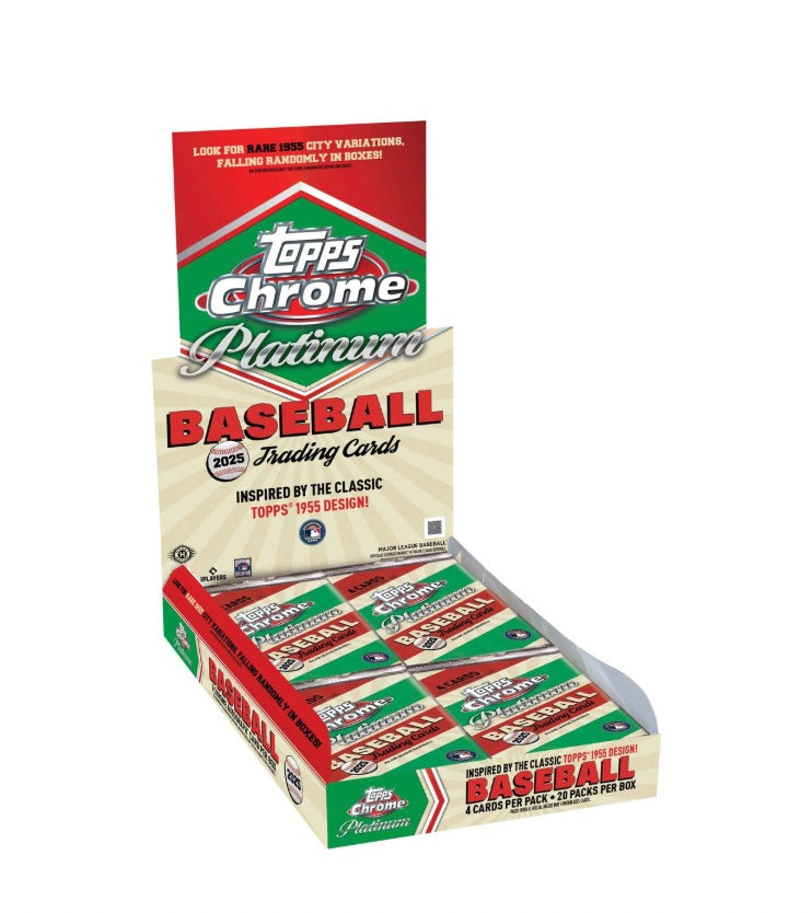 2025 Topps Chrome Platinum Baseball Hobby Box - Todaro