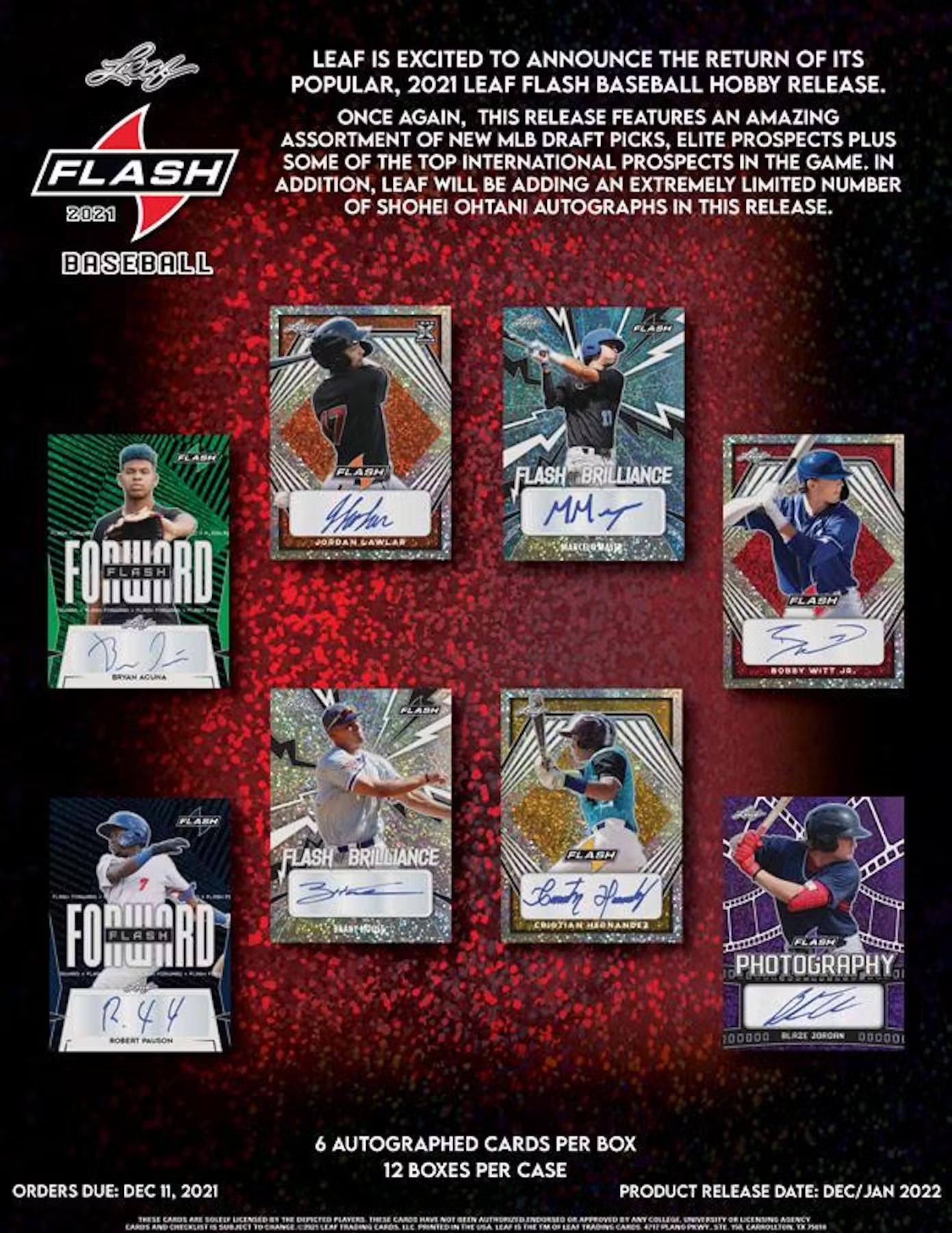 2021 Leaf Flash Baseball Hobby Box - Todaro