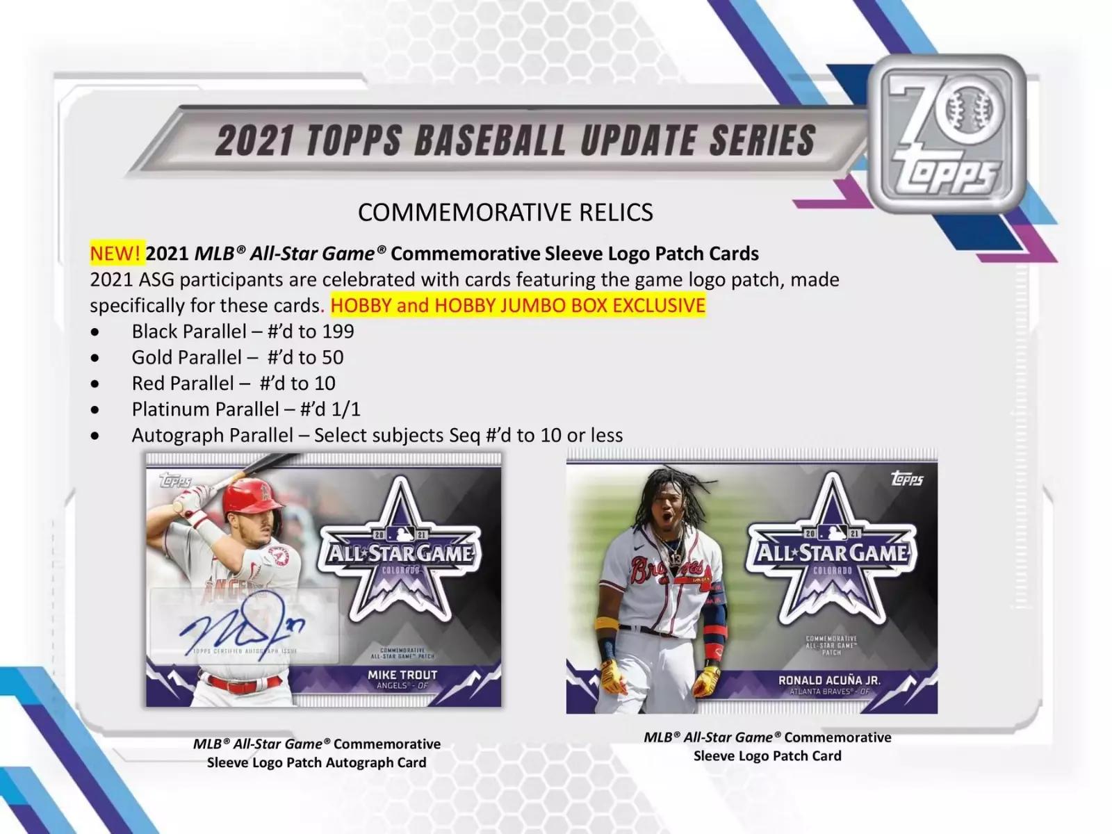2021 Topps Update Series Baseball HTA Hobby Jumbo Box - Todaro