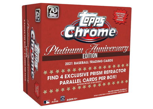 2021 Topps Chrome Platinum Anniversary Baseball Mega Box - Todaro