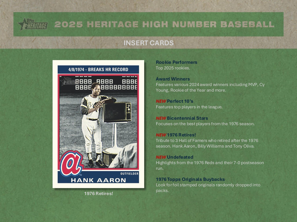 2025 Topps Heritage High Number Baseball Hobby Box - Todaro